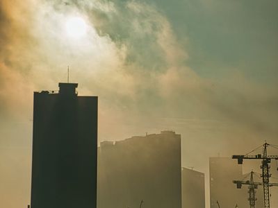 Geometric sun rising representing morning practice