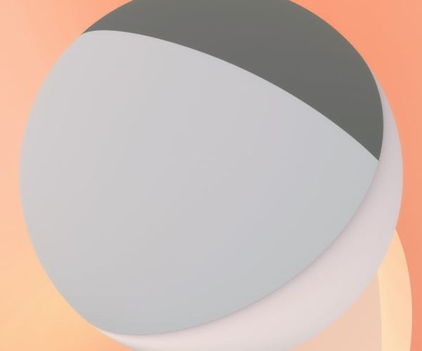 Smooth abstract spheres representing tranquility